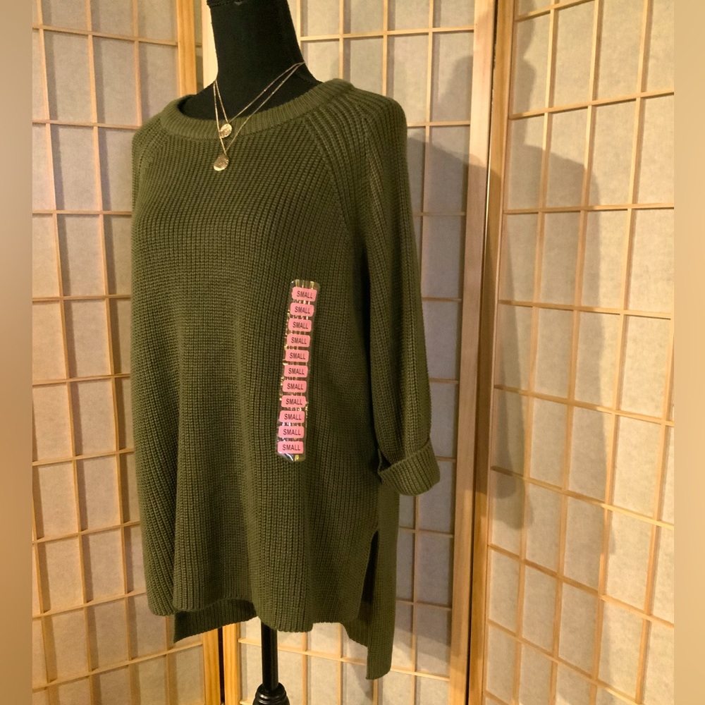 NWT Mote  - Olive green knit sweater. Sz sm